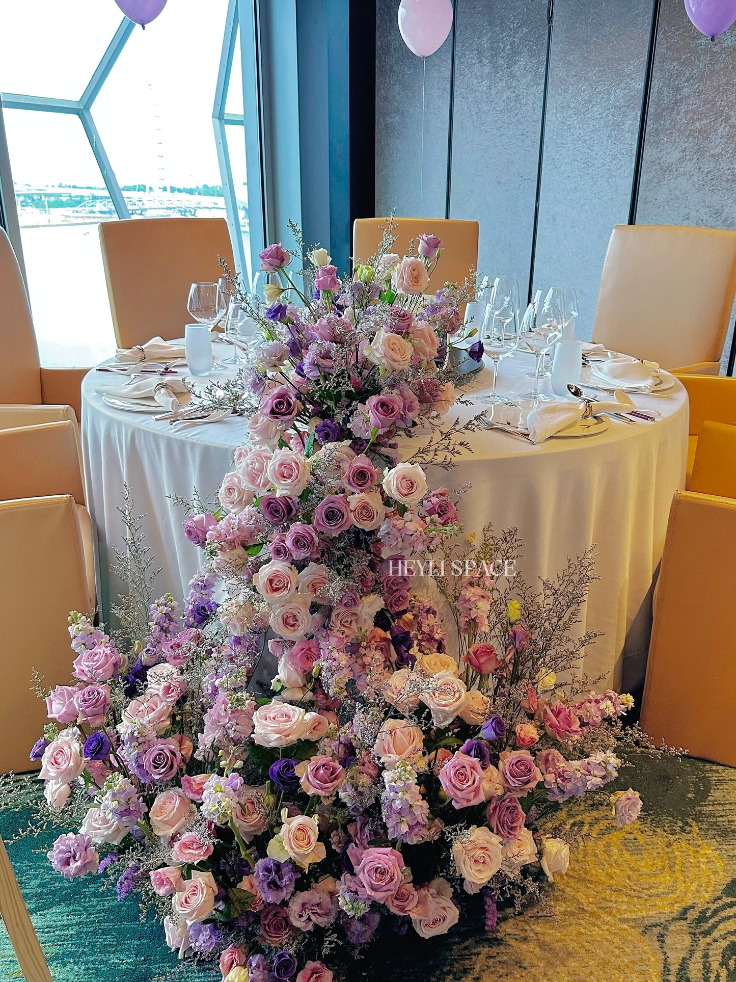 Lilac & Blush Floral Cascade
