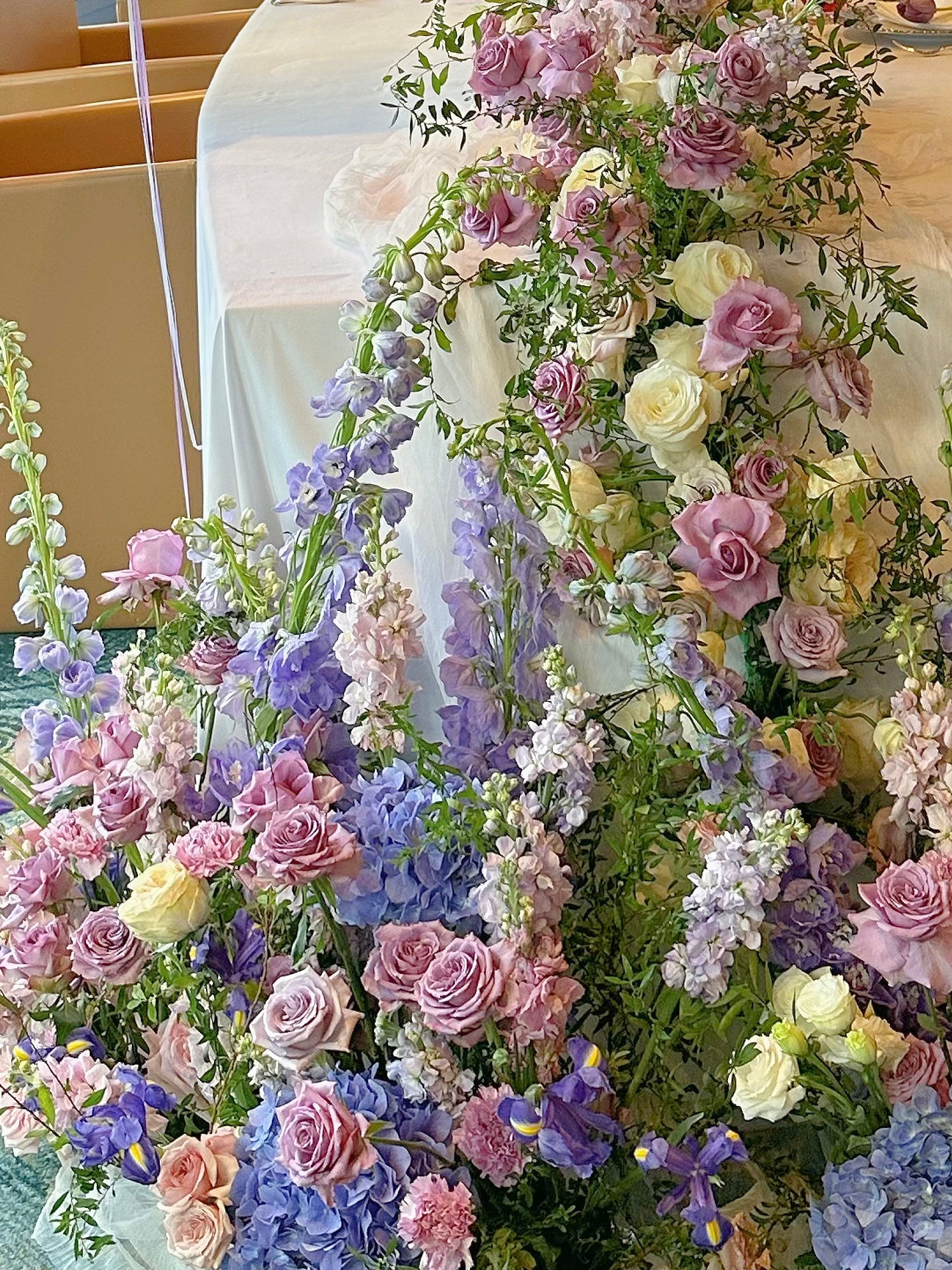 Cascading Floral Centrepiece