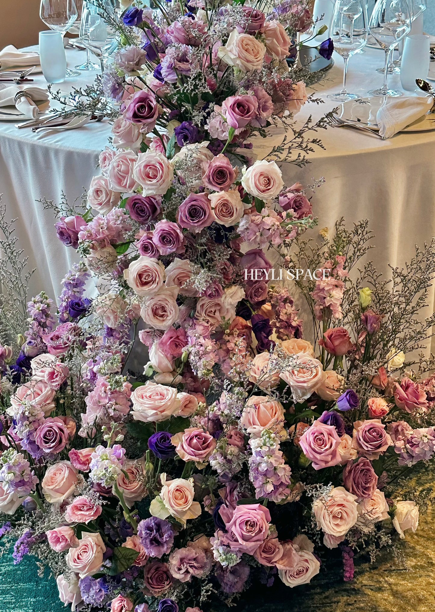 Cascading Floral Centrepiece